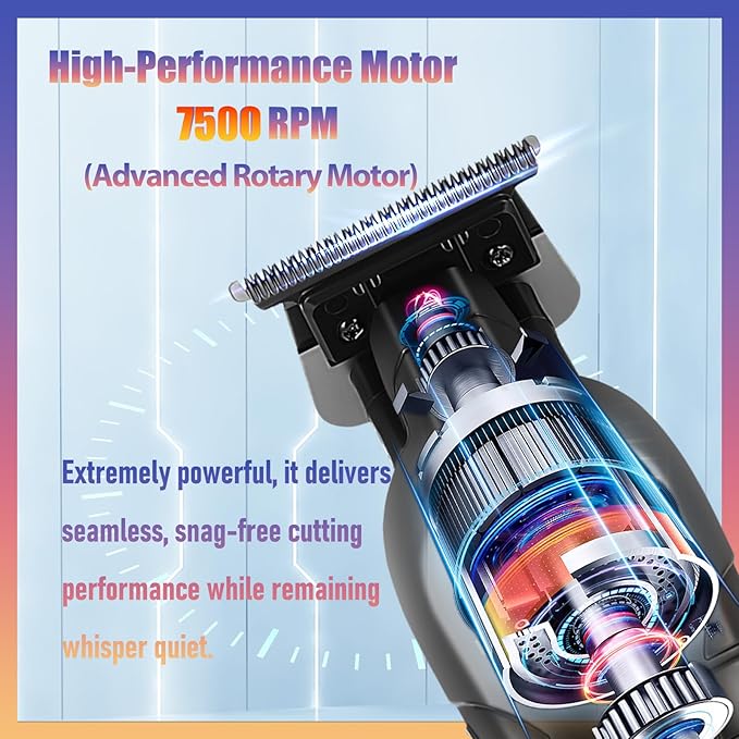 KEMEI 2299 Cordless Hair Clippers for Men Professional Zero Gapped Trimmer & Barber Hair Cutting Kit, Ideal Gifts for Men