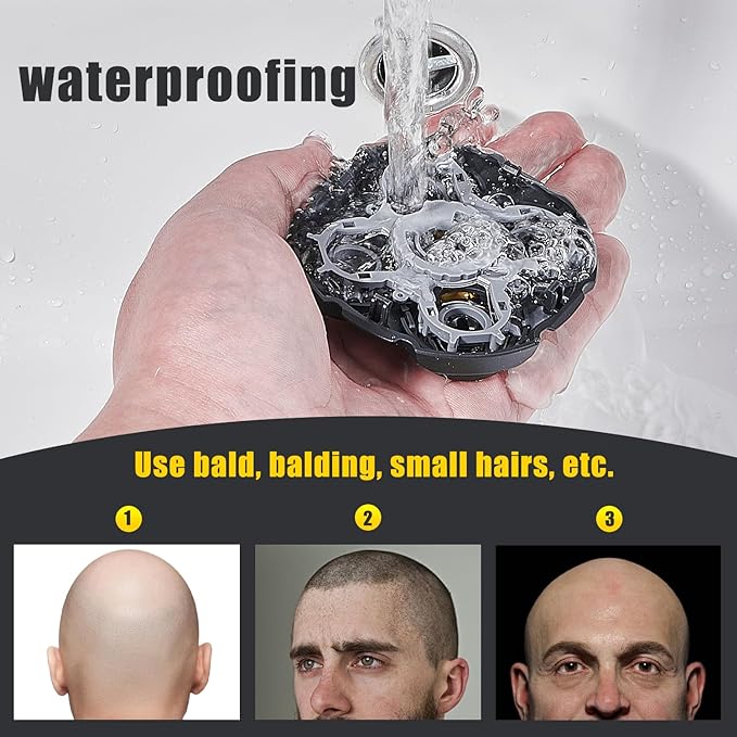 Shaver Replacement Heads Compatible with Microtouch Titanium Head Shaver, for Bald Men 2 Pack