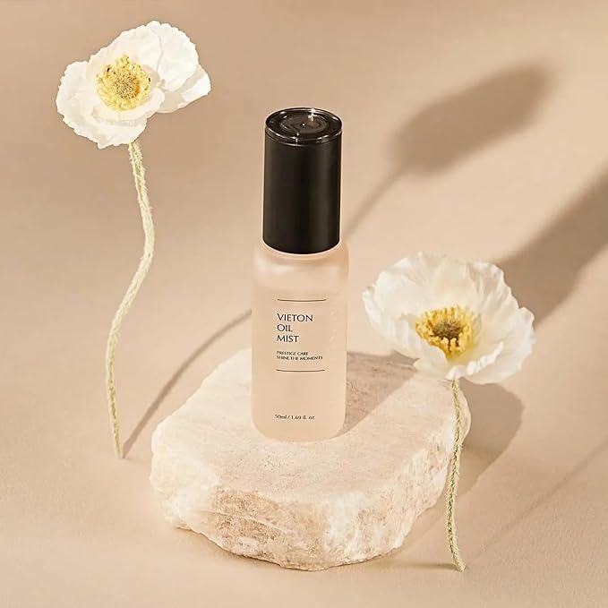 Riman Incellderm Vieton Oil Mist 50ml | Bi-Phasic Hydration with Camellia Seed Oil & Seaberry Water | Korean Skin care Mist for Moisture & Balance| Natural Facial Spritz Moisturizer