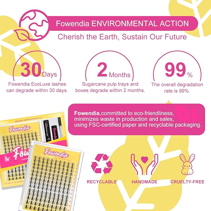 Manga Lash Clusters Kit 8-14mm Fairy Eyelash Clusters DIY Lash Extension Kit Waterproof Anime Lashes Ultra-Thin Invisible Band 0.3mm Individual Cluster Eyelash Extensions, Wanna Be Short-Kit