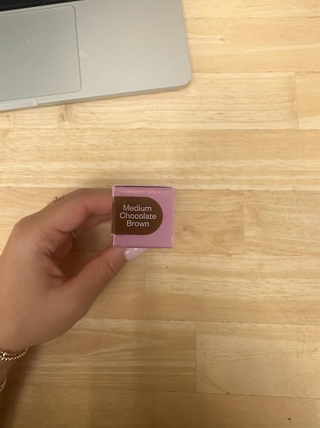 Kosas Brow Pop - Longwear Eyebrow Makeup, Dual-Sided Defining Pencil with Castor Oil for Soft, Natural Look of Real Hair - Medium Chocolate Brown