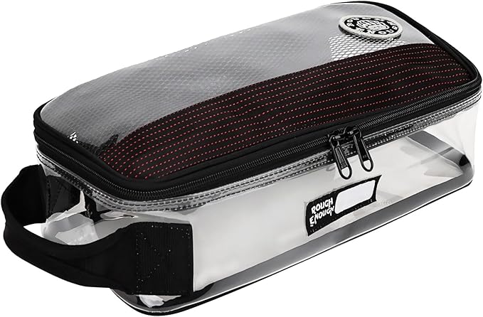 Rough Enough Clear Toiletry Bag for Traveling Men Shaving Kit Medicine Case Pouch Organizer Large for Toiletries Accessories