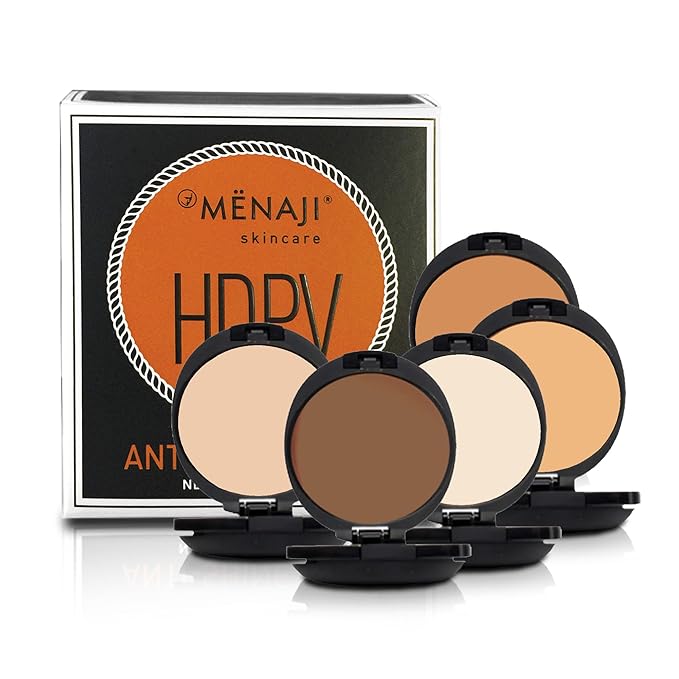 MËNAJI Anti-Shine Powder (HDPV) - Anti-Shine Face Make-Up for Men - Natural Looking Makeup - Mens Cosmetics - Light
