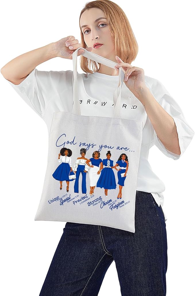 WZMPA Sorority Zeta Cosmetic Makeup Bag Finer Women Gift God Says You Are Sorority Makeup Zipper Pouch Bag Zeta Paraphernalia (God Says Zeta T)