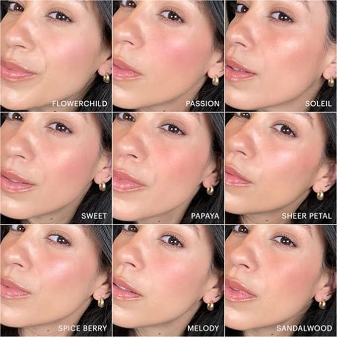 Glo Skin Beauty Blush (Papaya) - Pressed Powder Blush for Cheeks, High Pigment Mineral Face Makeup Creates a Natural, Healthy Glow