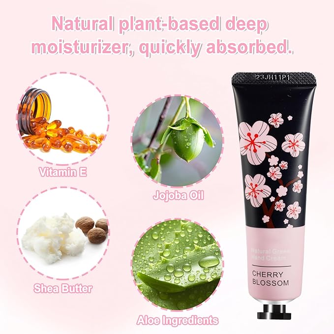 100 Pack Hand Cream for Women, Moisturizing Mini Hand Lotion, Bulk Hand Lotion Travel Size for Dry Cracked Hands, Natural Plant Fragrance Hand Care Cream For Mothers Day Gifts, 20 Styles