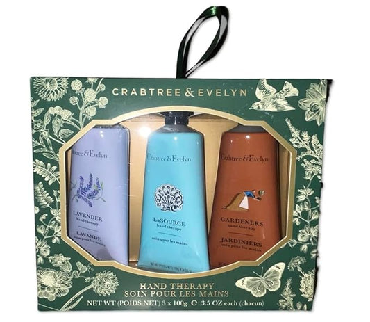 Crabtree & Evelyn Hand Therapy (Lavender, La Source, & Gardeners) Full Size Set 3.5oz Each