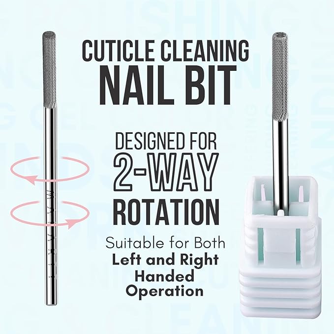 Makartt Nail Drill Handpiece for Up200 Machine Bundle With 3XF Nature Nail Buffer Bit