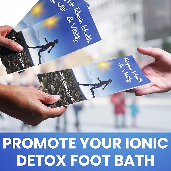 50 Pack of Color Glossy Tri-fold Brochures to Promote Ion Spa Chi Foot Baths!