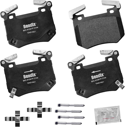 Bendix Priority1 CFC2144 Ceramic Rear Brake Pads for Genesis G70 2024-2019, Kia Stinger 2023-2018