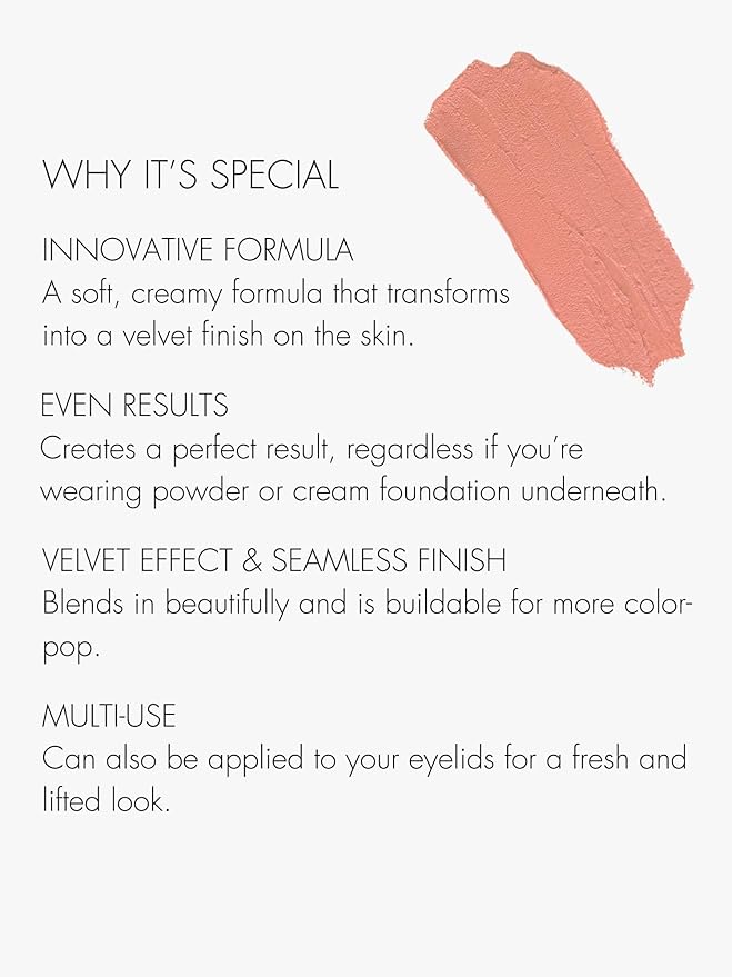 SWEED - Air Blush Cream | High Pigmented, Velvet Finish | Vegan, Cruelty-Free, Clean Beauty (Cheeky, 1.4 oz | 40 g)