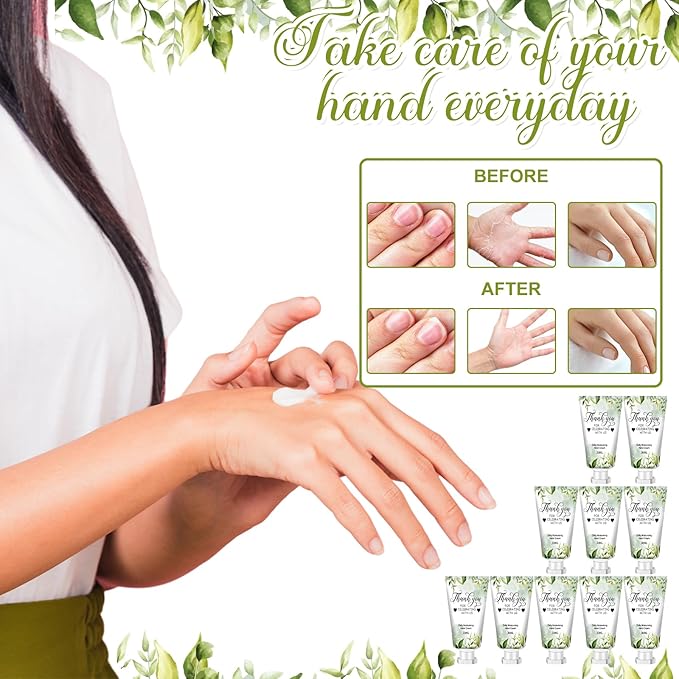 50 Pcs 1 oz/ 30 ml Wedding Hand Cream Bulk Travel Size Bridesmaid Gifts Thank You Hand Cream Body Lotion Gifts for Bridesmaid Souvenir Wedding Party Supplies Bridal Shower Favors