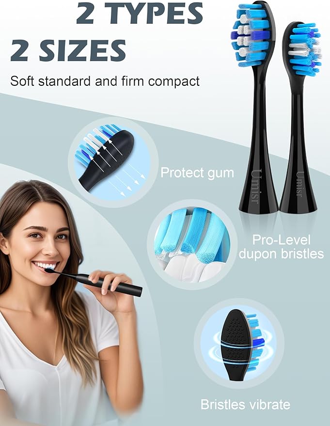 Electric Toothbrush for Adults - 90 Day Battery Life, Rechargeable Sonic Toothbrushes with Pressure Sensor, Smart Screen Travel Electric Toothbrush with Case, 5 Cleaning Modes & 3 Intensities Settings