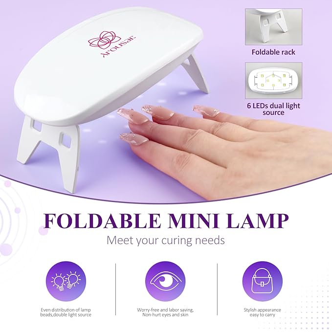 Poly Nail Gel Kit, 15ml*4pcs Nail Extension Gel, Soft Pink Glitter Builder Nail Gel with Top and Base Coat, Slip Solution, Nail Lamp&Drill DIY Salon at Home for Beginner and Professional