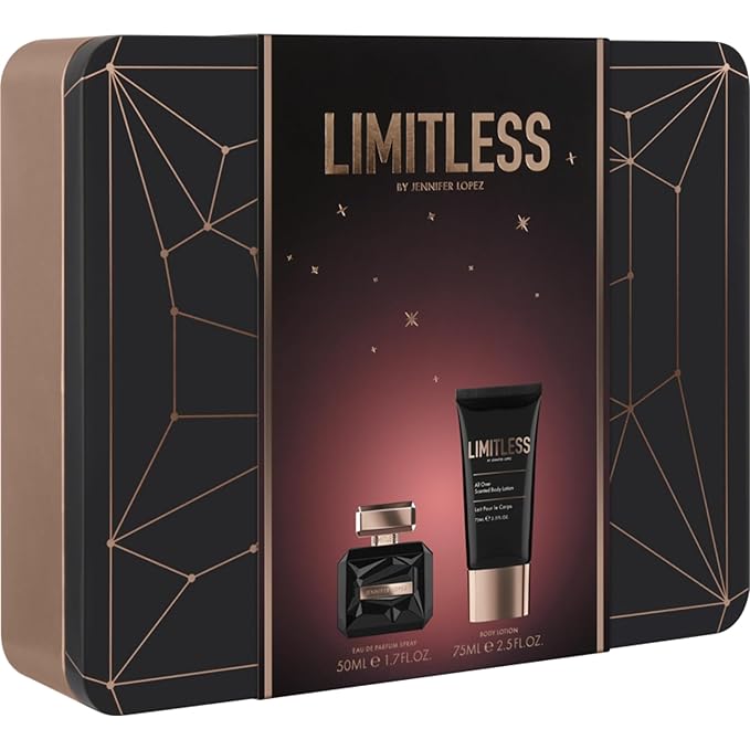 Jennifer Lopez LIMITLESS Gift Set, Limitless Eau de Parfum 50 ml (1.0 FL OZ) and Body Lotion 75ml