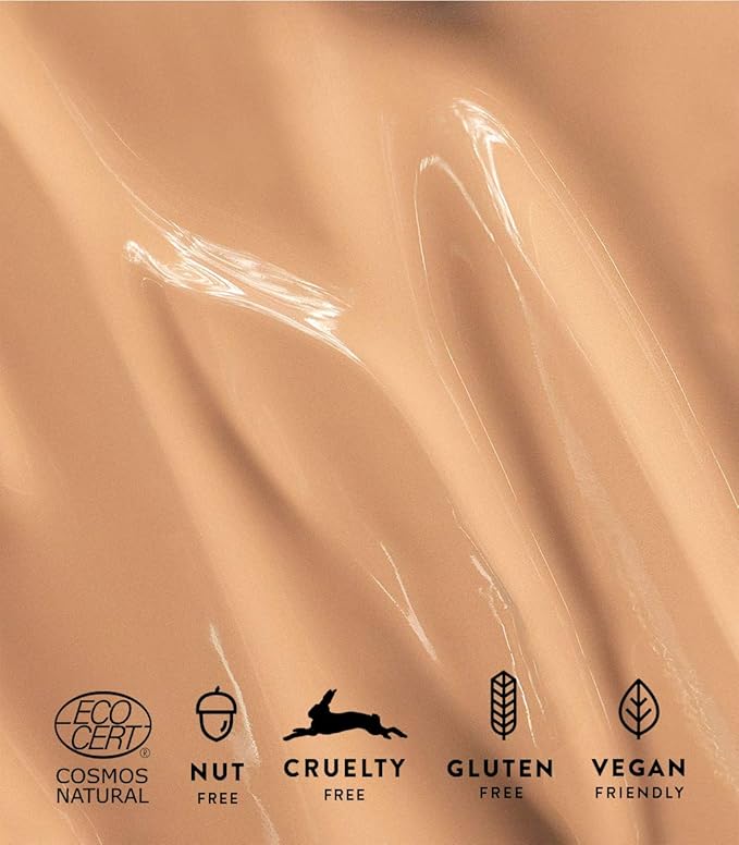 MÁDARA Organic Skincare | Skin Equal Soft Glow Foundation SPF15 Sand 40-30 ml, Mineral foundation with hyaluronic acid, Buildable medium coverage, Dewy foundation, Vegan, COSMOS natural certified