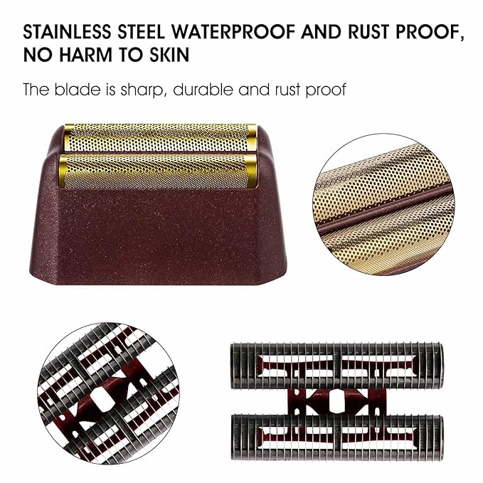 Professional 5 Star Series Finale Shaver Shaper Replacement Foil and Cutter Bar Assembly Compatible with Shaver Model 7031-100, 7043-100 Super Close Super Close Shaving Replacement Heads