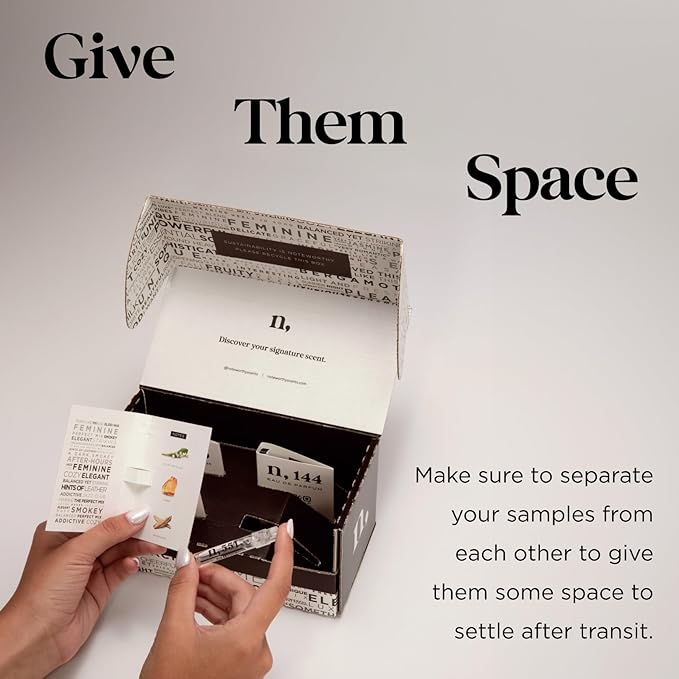 Noteworthy Fragrance Sampler Set | Luxury Perfume Samples | Includes Credit Toward 100ml Purchase | Notes of Vanilla, Sandalwood, Citrus & More | Cruelty-Free, Made in USA (Signature - 15 Samples)