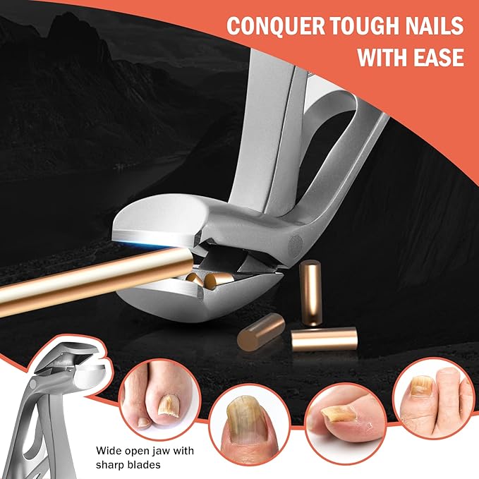 BEZOX Toenail Clipper for Thick Nails Ingrown Nail Clippers for Seniors