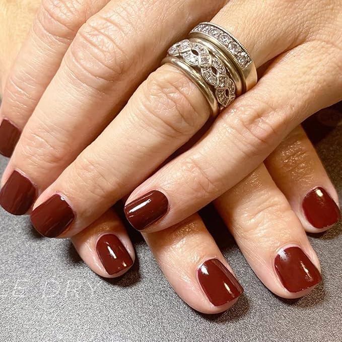 Dazzle Dry Nail Lacquer (Step 3) - Passionate Red - A deep red wine with a dark twist. (0.5 fl oz)