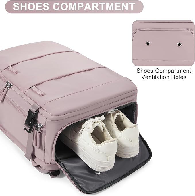 Travel Backpack Carry On Flight Aapproved Personal Item Travel Bag Mochila De Viaje Travel Backpack For Men Spirit Airlines Personal Item Bag 18x14x8 Carry On Backpack For Airplanes Lotus Root Pink