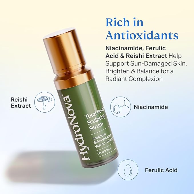 Total Rewind Sculpting Serum 1 fl oz | Line-Smoothing, Dark Spot Corrector | Vitamin C, Niacinamide, Kojic Acid, Peptides | Radiant Glow, Balanced Complexion | AM Formula