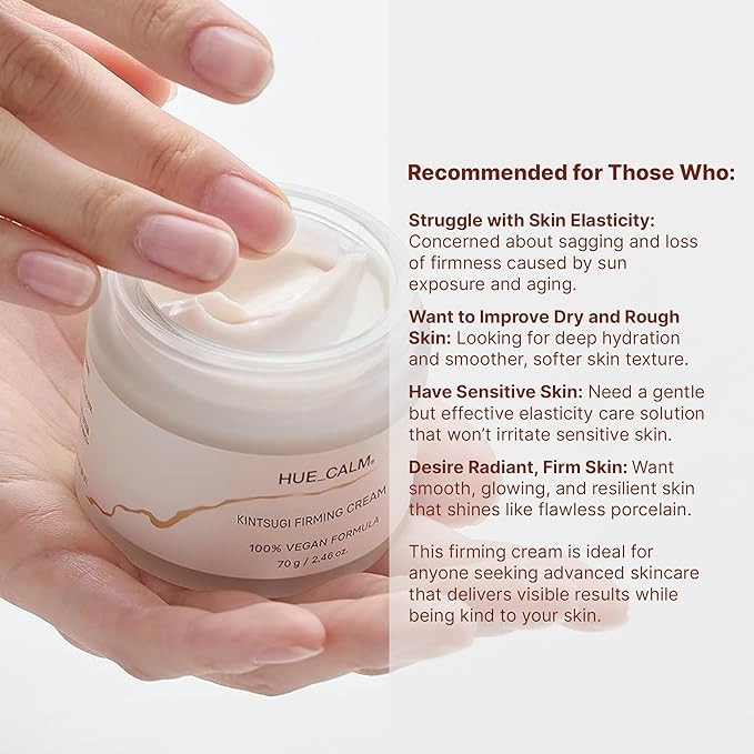 Kintsugi Firming Cream – Vegan Korean Skincare for Hydration, Wrinkle Care, and Firming | Peptides, Centella & Hyaluronic Acid for Radiant Skin