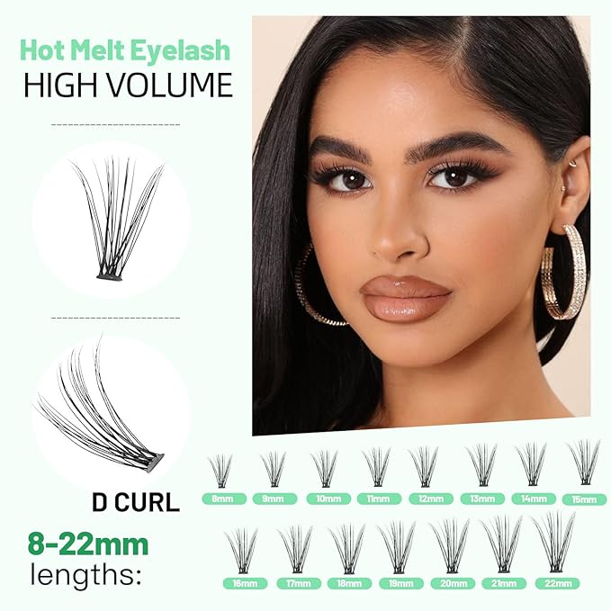 Bodermincer 20D 0.07mm Thickness 8-22mm To Choose Grafting False Eyelashes False Eyelashes Individual Natural Long Mink Fake Eyelashes Extension Handmade Bulk Wholesale (9mm)