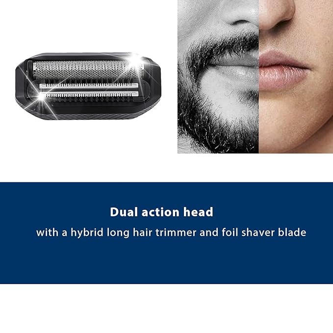 2 Pack Shaver Replacement Blade compatible with MANSCAPED The Handyman Compact Face Shave,Shaver Foil Blades for Portable Men’s Travel Facial Hair Groomer, Waterproof Compact Face Shaver