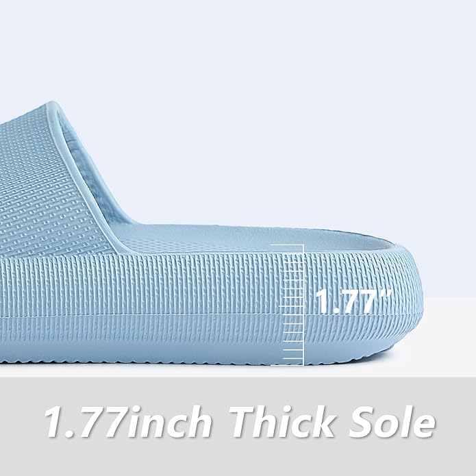 Menore Slippers for Women and Men Quick Drying, Parent-Child EVA Open Toe Soft Slippers, Non-Slip Soft Shower Spa Bath Pool Gym Beach House Sandals for Indoor & Outdoor