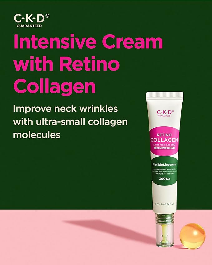 CKD Retino Collagen Intensive Cream - Retinal Spot Collagen Cream for Fine Lines, Deep Wrinkles, and Sagging Reduction. Anti-Aging and Youthful Skin. Korean Skin Care. 0.84 fl oz