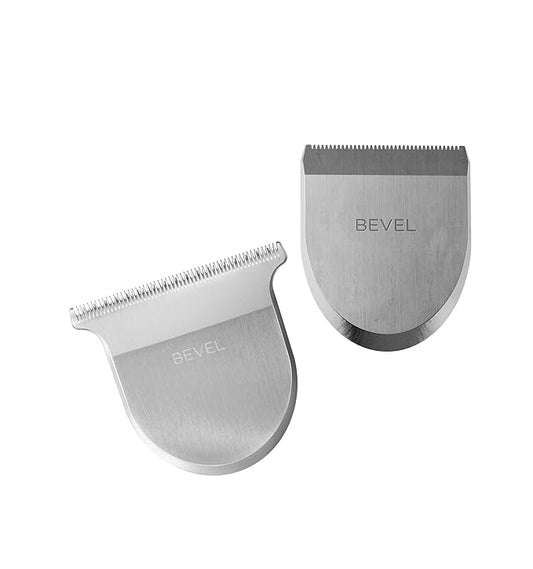 Bevel Trimmer Razor Blades Set - Square & T Blade Trimmer for Face, Head & Body