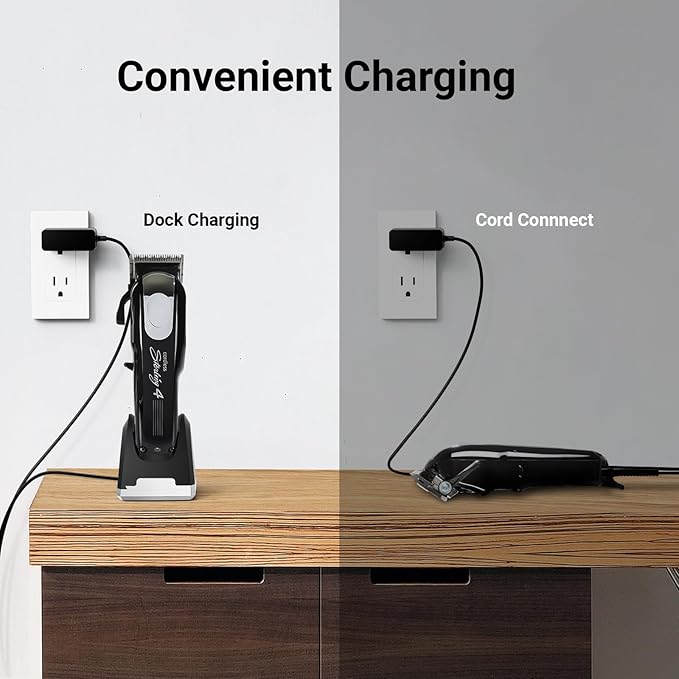 Charger for Wahl Professional Cordless Clipper, Charger Stand Compatible with Wahl, Sterling and 5-Star Cord Clippers 8148 8481 8591 81919 Replacement Parts 3801 Adapter (ONLY Charging Station Base)