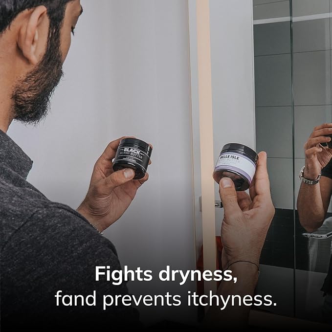 Detroit Grooming Co. Beard Oil & Beard Butter Bundle – Corktown (Vanilla, Tobacco & Cedarwood Scent) – Beard Hydration Set with Vitamin E & Sunflower Oil