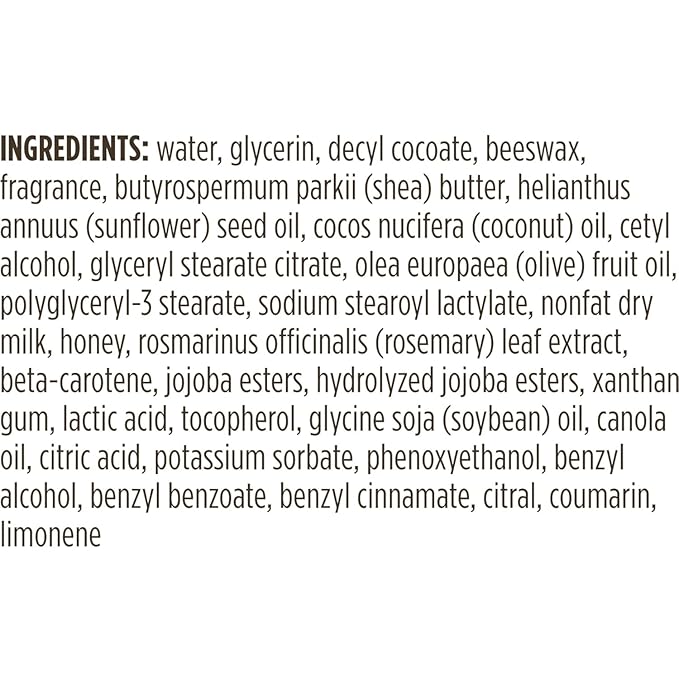 Burt's Bees Naturally Nourishing Milk & Honey Body Lotion 6 oz (Pack of 2)