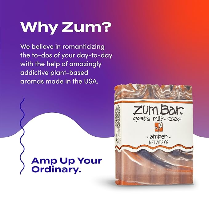 Zum Bar Goat's Milk Soap - Amber - 3 oz (3 Pack)