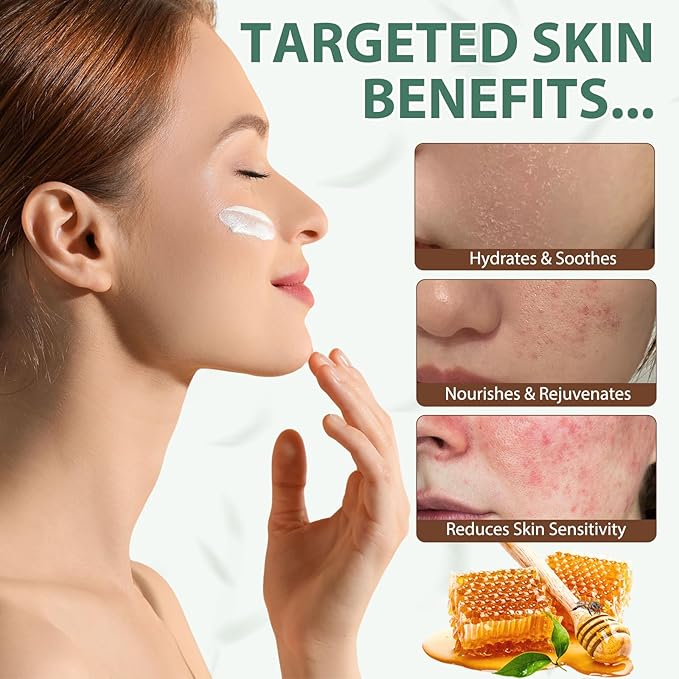 Whipped Beef Tallow for Skin, Organic Face Moisturizer with Grass Fed Beef Tallow & Raw Honey, Deeply Moisturizes Face & Body, Reduces Skin Irritation and Sensitivity, 4.2 Oz