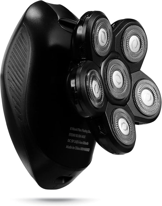 Bally 6 Head Floating Shaver, Total Grooming with 6-in-1 Multi-Functional Electric Floating Shaver, 6 Heads, LED Display, Lithium Rechargeable, 50 Min Usage
