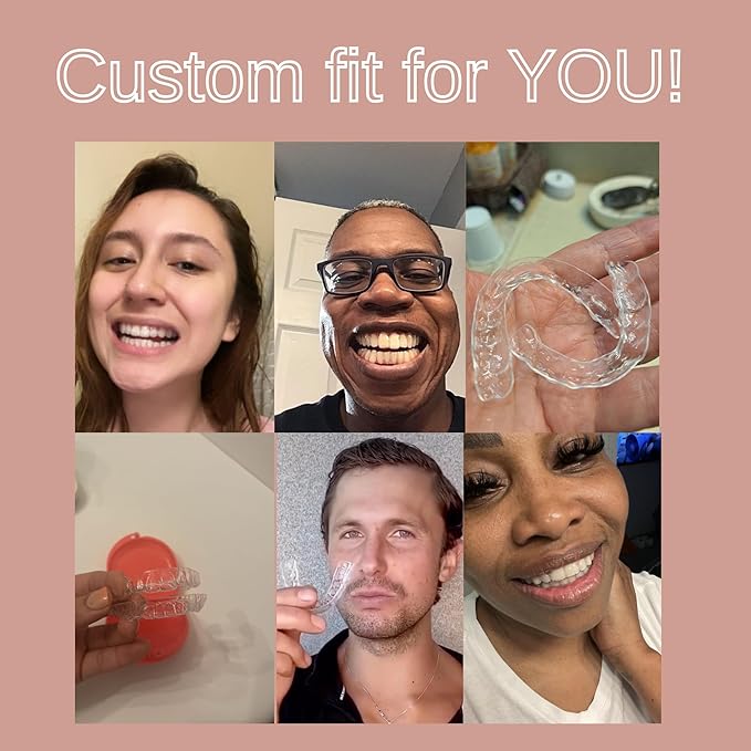 Custom Clear Dental Retainers Made in The USA Ortho Lab | at Home Kit for Perfect Custom Fit Great for Replacement Retainers Fast Turnaround Time (Upper & Lower Set)