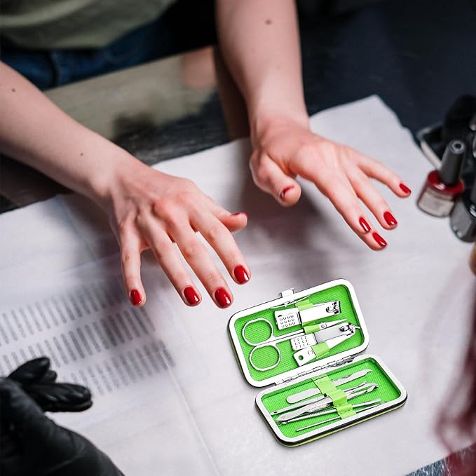 Manicure Kit Bulk, Nail Clippers Set Stainless Steel Fingernail Clippers Set, Sturdy Nail Tip Cutter Trimmers Professional Grooming Toenail Clippers Personal Pedicure Kits Gift (120 Count 8 in 1)