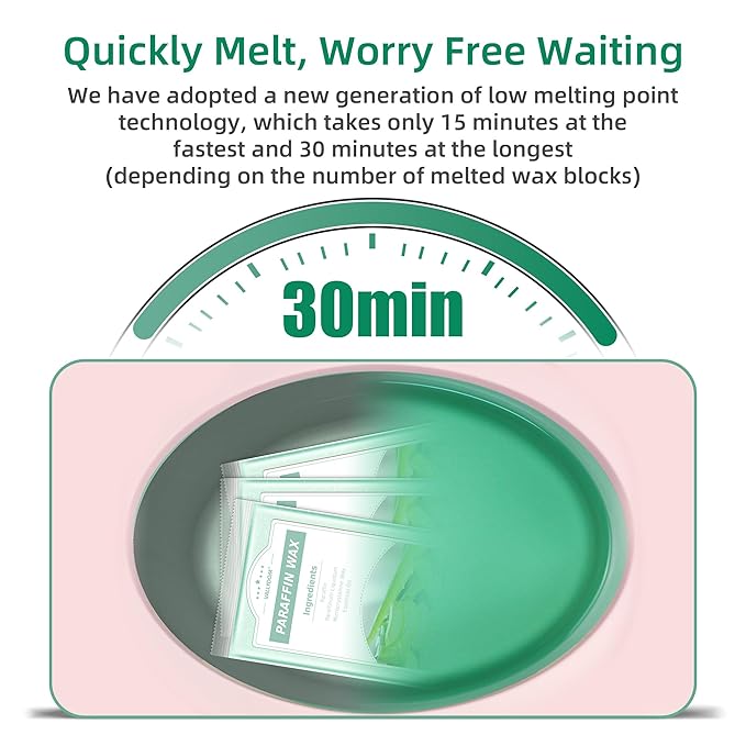 Paraffin Wax Refills, 4 Pack 200g Aloe Vera Scented Paraffin Wax Blocks for Paraffin Bath, Paraffin Wax Machine Refills for Hand Feet Dry Skin,Rrelieves muscle fatigue, Hydration and nourish