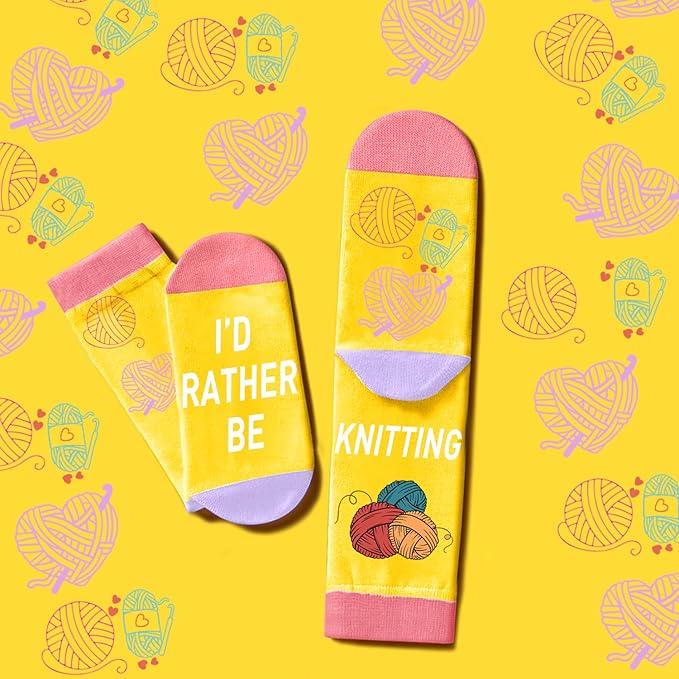 Crochet accessories Crochet Gifts Set knitting accessories knitting gifts Crochet Gifts Socks Crochet Necklace Crochet Makeup Bag Crochet 50 Pcs Stickers-Crochet Lovers Gifts