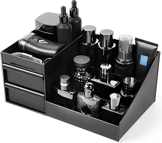 EXIN DECHEN Cologne Organizer for Men,Cologne Stand,Shelves for Perfumes,Organizador de Perfumes,Estante para Perfumes,Dresser Organizer Countertop,Mens Bedroom Essentials,Gifts for Men