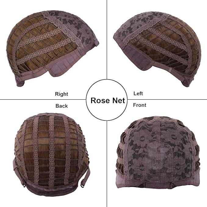 BERON Brown Wigs Long Wavy Wig for Women Girls Dark Color Heat Resistant Synthetic Hair Wigs for Cosplay Party Daily or Use