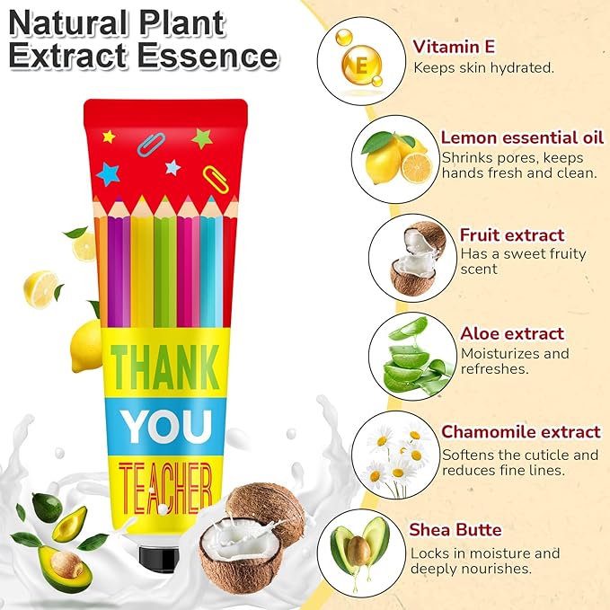 24 Sets Baby Shower Hand Cream Bulk Shower Teacher Gifts Favors Bridal Thank You Appreciation Hand Cream for Guests Travel Size Lotion with Organza Bags