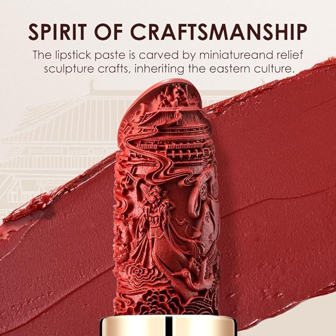 Catkin Carving Lipstick 3pcs Set Silky Smooth Moisture Long Lasting Highly Pigmented Waterproof for Lip Color Makeup 0.13 Ounce X 3 Gift for women