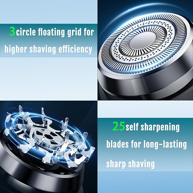 Mini Electric Razor,Wet Dry Electric Shavers for Men Women,30 Day Battery Life,Powerful Men's Shaver Used for face Chest Leg Shaving,Travel Size Toiletries for Travel Car Home,Blue