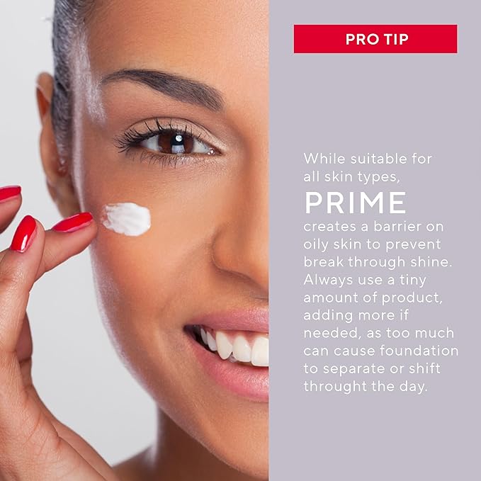 Mirabella Prime for Face, Makeup Primer, Weightless Silicone Primer with Vitamin E Preps, Perfects & Protects for Flawless Makeup Application, Silky Smooth Base for Foundation for All Skin Types