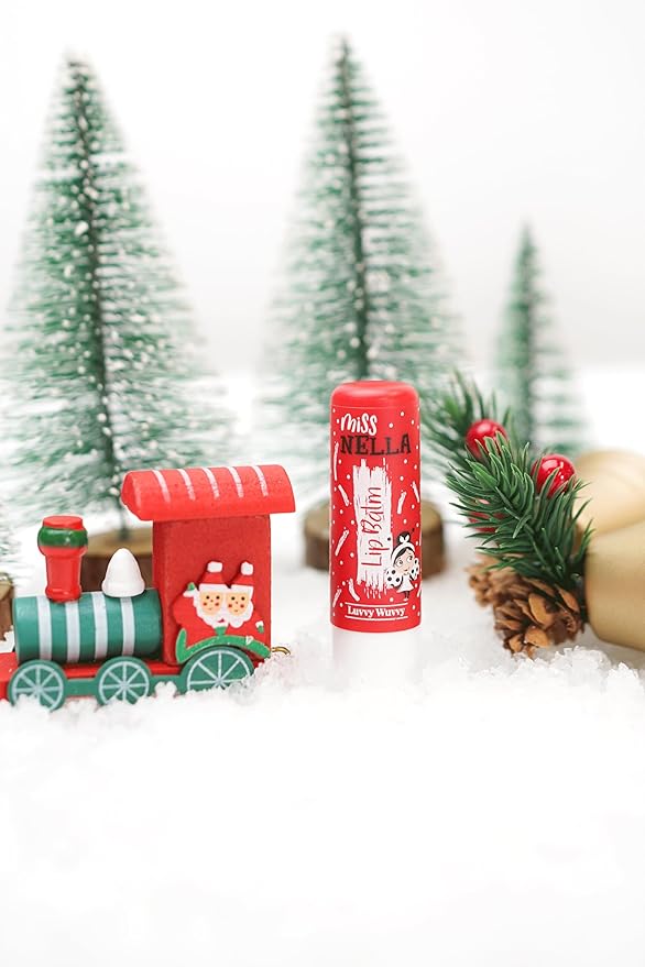 MISS NELLA Festive Dimond- Christmas Bauble Gift Set for Children, Nail Polish and Lip Gloss (2 nail polishes 1 lip balm, 3)