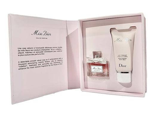 Dior MISS Perfume & Lotion Women Travel MINI Gift SET (Perfume 5 ML/Lotion 0.67 Fl Oz)